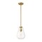Z-Lite Ayra 1 Light Pendant, Olde Brass & Clear 488P8-OBR - alternate 1